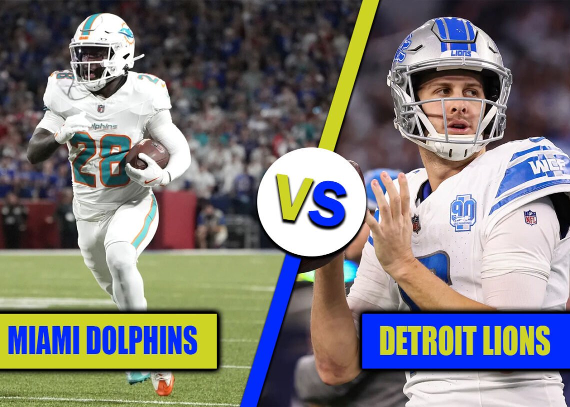 miami dolphins vs detroit lions match player stats