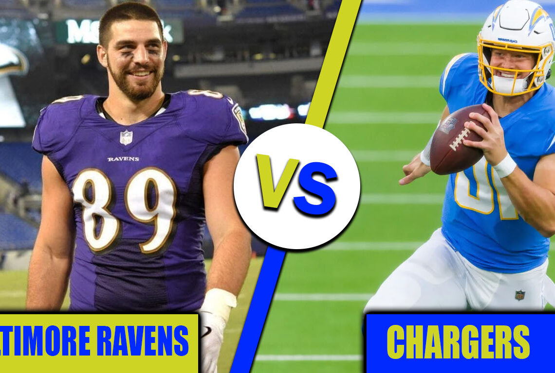 baltimore ravens vs chargers match player stats