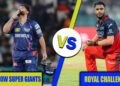 lucknow super giants vs royal challengers bengaluru timeline