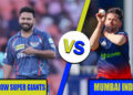 lucknow super giants vs mumbai indians timeline