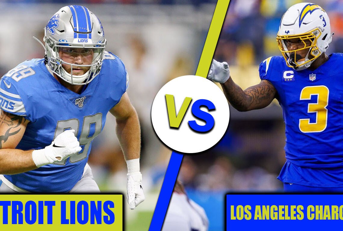 detroit lions vs los angeles chargers match player stats